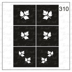 Plantilla para aerografía y diseño de uñas Nº 310
