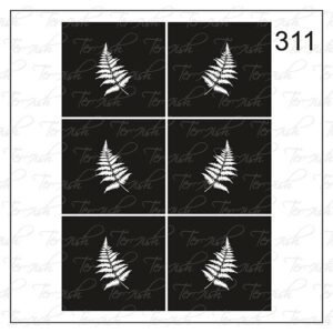 Plantilla para aerografía y diseño de uñas Nº 311