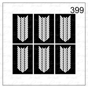Plantilla para aerografía y diseño de uñas Nº 399