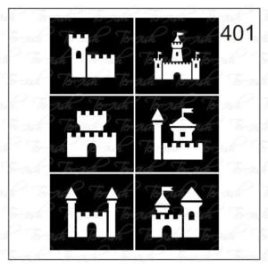 Plantilla para aerografía y diseño de uñas Nº 401