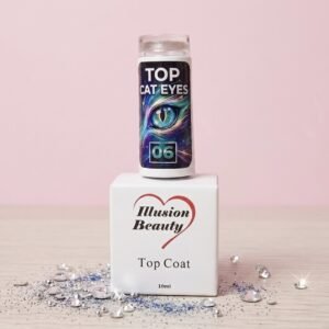 Top CAT EYES 06 – Illusion Beauty – 10ml Finalizador Magnético sin capa pegajosa