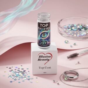 Top CAT EYES 07 – Illusion Beauty – 10ml Finalizador Magnético sin capa pegajosa