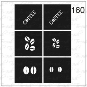 Plantilla para aerografía y diseño de uñas Nº 160