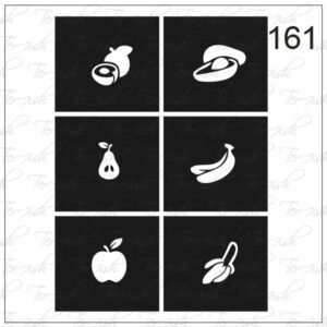 Plantilla para aerografía y diseño de uñas Nº 161