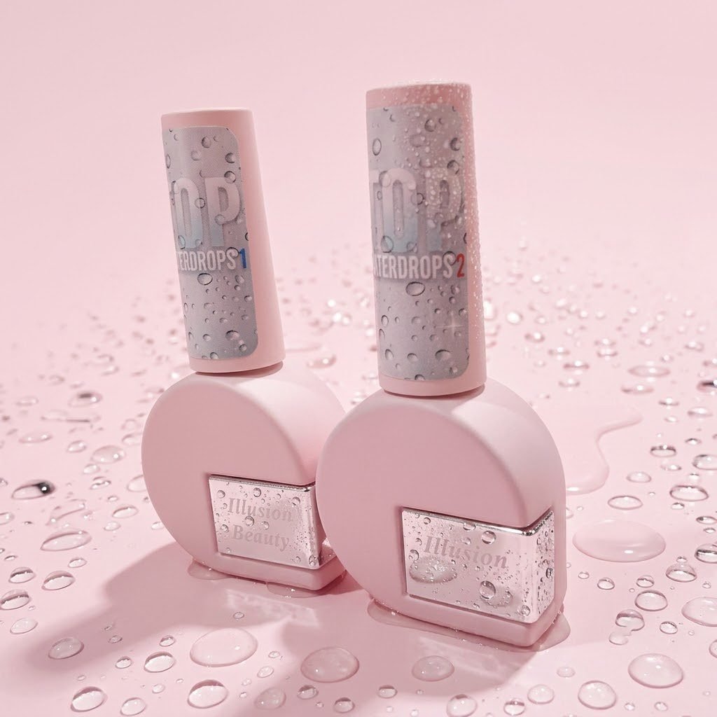 Tops WATERDROPS illusion beauty – 2x10ml Finalizador efecto gotas de agua. - Imagen 4