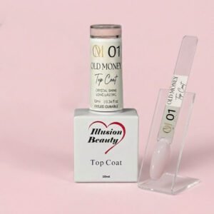 Top Coat OLD MONEY 01 – illusion beauty – 10ml (Finalizador sin capa pegajosa)