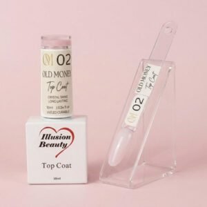 Top Coat OLD MONEY 02 – illusion beauty – 10ml (Finalizador sin capa pegajosa)