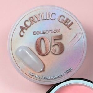 Acrylic Gel 05 Illusion Beauty (30gr) – rosa lechoso suave semi-translucido