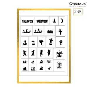 Plantilla para aerografía y diseño de uñas Smalteks 238