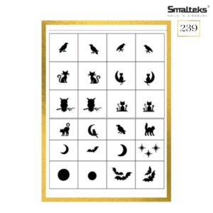 Plantilla para aerografía y diseño de uñas Smalteks 239