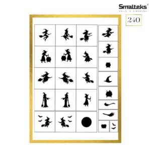 Plantilla para aerografía y diseño de uñas Smalteks 240