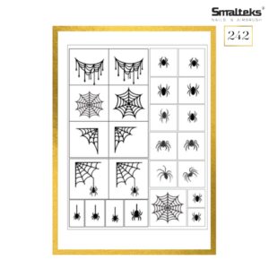 Plantilla para aerografía y diseño de uñas Smalteks 242