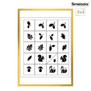 Plantilla para aerografía y diseño de uñas Smalteks 245