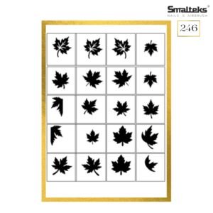 Plantilla para aerografía y diseño de uñas Smalteks 246