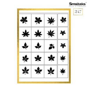 Plantilla para aerografía y diseño de uñas Smalteks 247