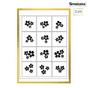 Plantilla para aerografía y diseño de uñas Smalteks 249