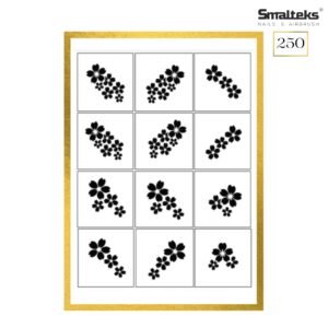 Plantilla para aerografía y diseño de uñas Smalteks 250