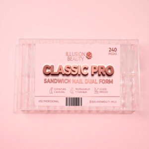 Tips Dual Forms Sandwich CLASSIC PRO 240 Unidades – Illusion Beauty