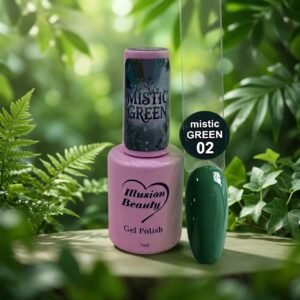 Esmalte semipermanente Mistic Green 02 illusion beauty (7ml)