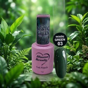 Esmalte semipermanente Mistic Green 03 illusion beauty (7ml)