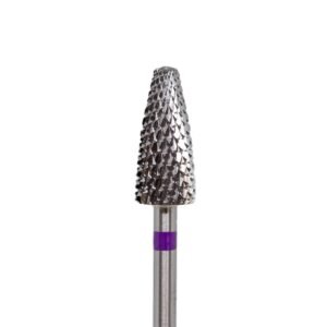 Fresa retirada de carburo cono morada, diámetro del cabezal 5mm / parte de trabajo 14mm #21